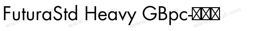 FuturaStd Heavy GBpc字体转换